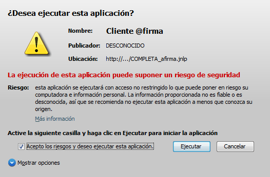 Durante el proceso de tramitaci�n aparecen alertas de seguridad �qu� debo hacer?