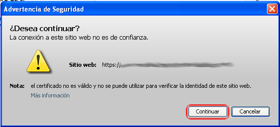Durante el proceso de tramitaci�n aparecen alertas de seguridad �qu� debo hacer?